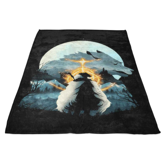 The Half Wolf - Fleece Blanket