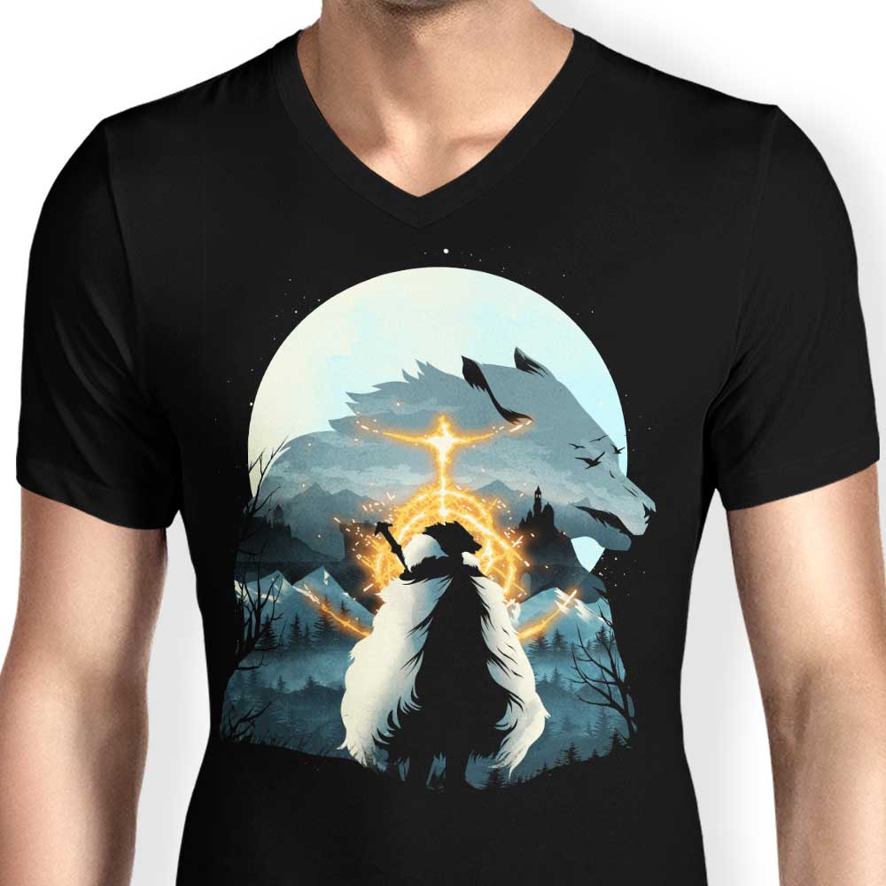 The Half Wolf - Men's V-Neck