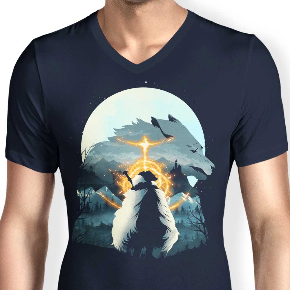 The Half Wolf - Men's V-Neck