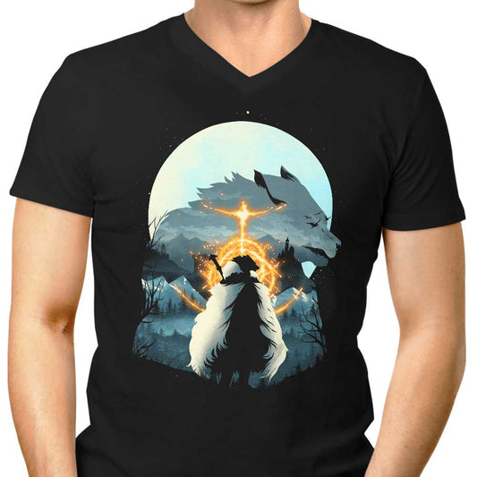 The Half Wolf - Men's V-Neck