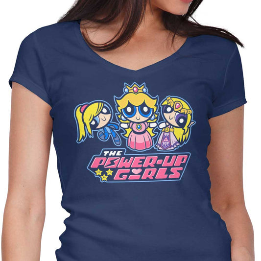 The Power Up Girls - Women's V-Neck