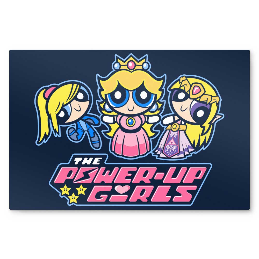 The Power Up Girls - Metal Print