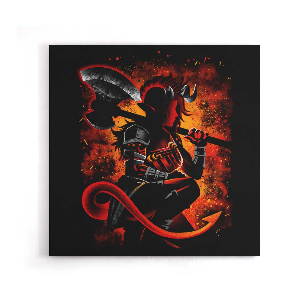 The Tiefling Warrior - Canvas Print