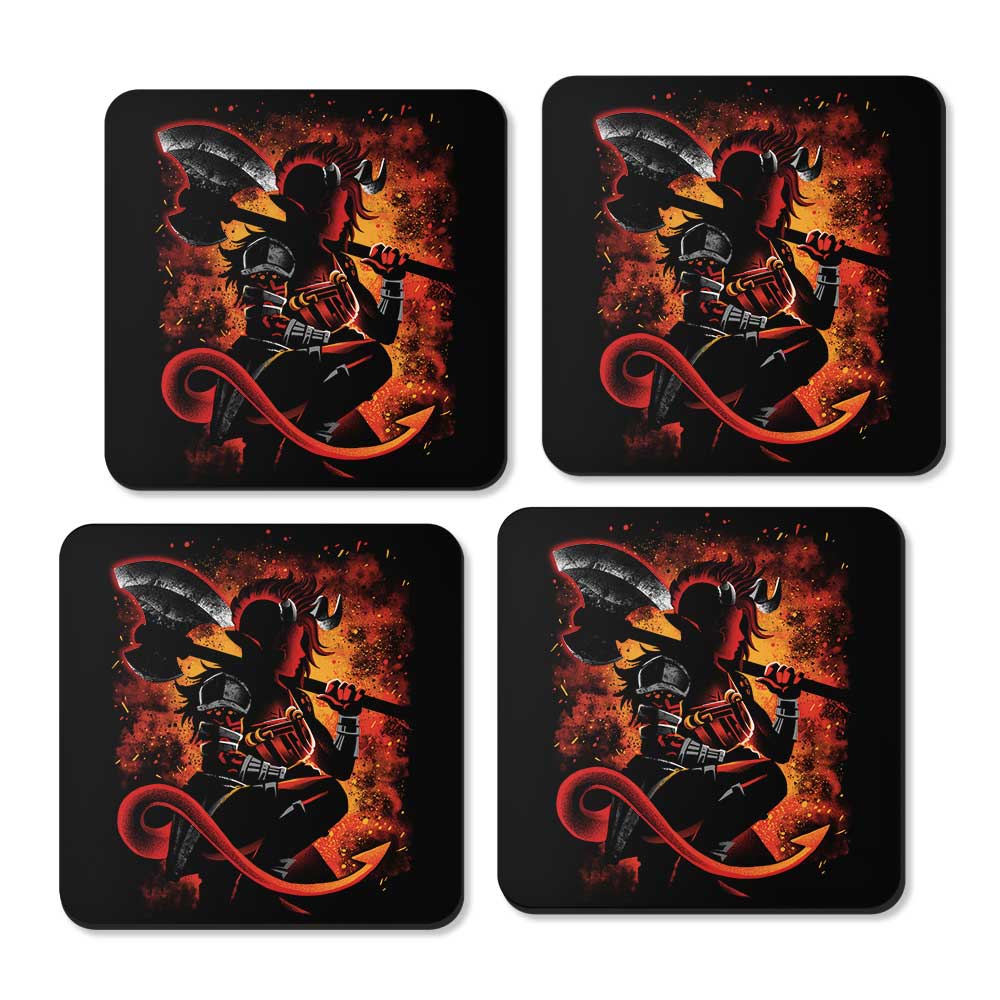 The Tiefling Warrior - Coasters