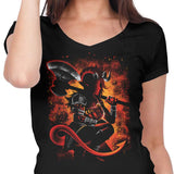 The Tiefling Warrior - Women's V-Neck