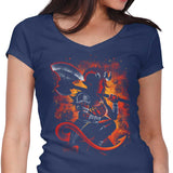 The Tiefling Warrior - Women's V-Neck