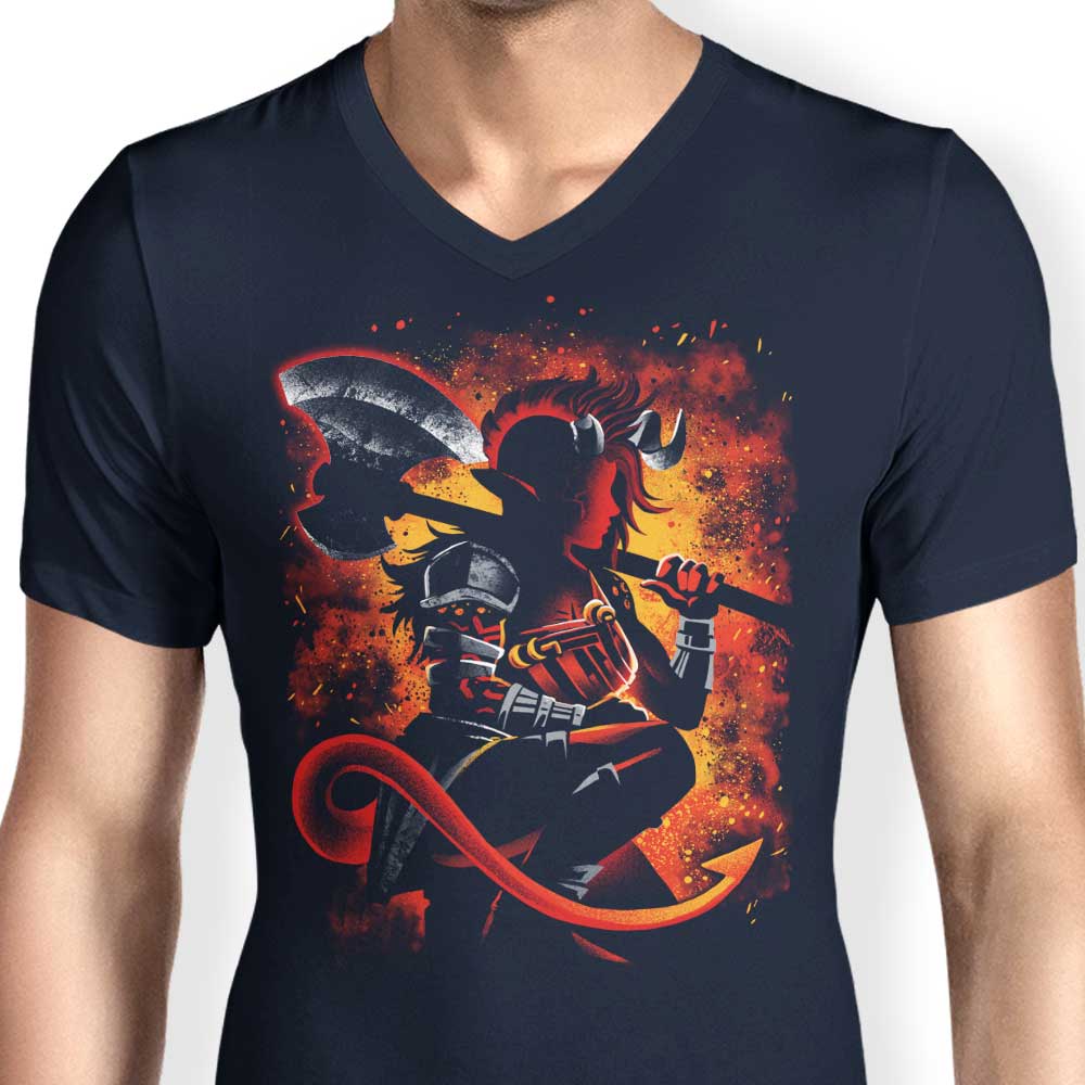 The Tiefling Warrior - Men's V-Neck