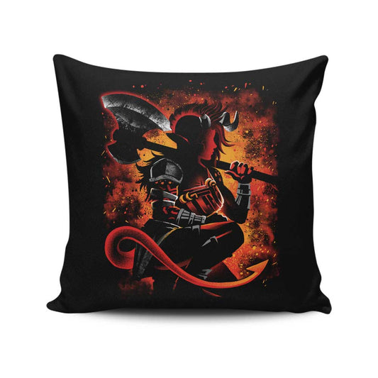 The Tiefling Warrior - Throw Pillow