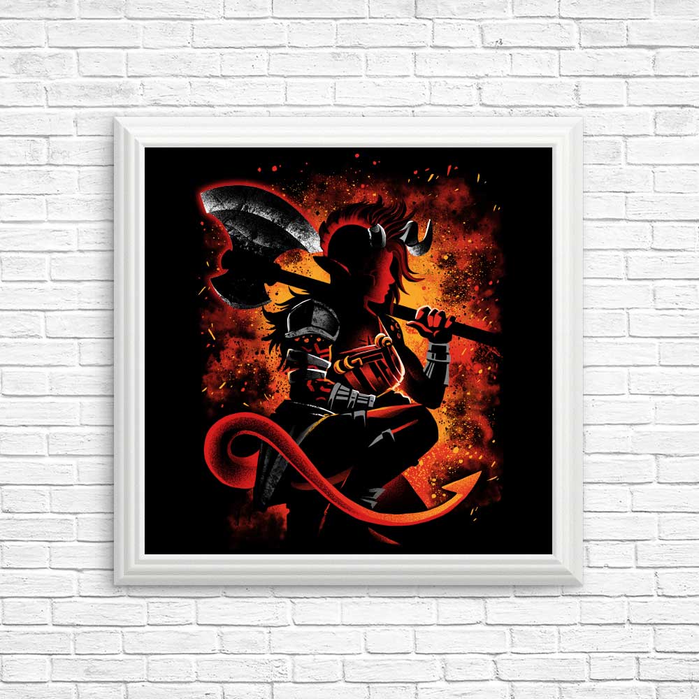 The Tiefling Warrior - Posters & Prints