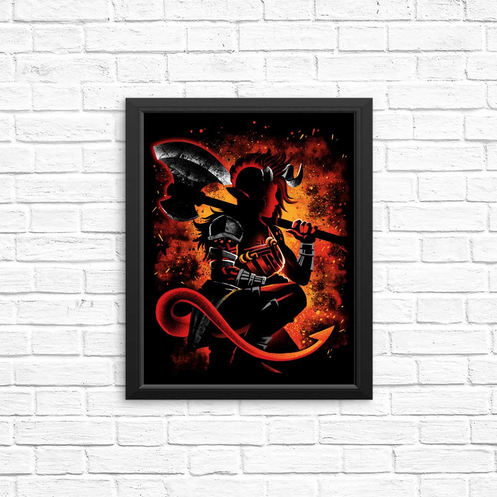 The Tiefling Warrior - Posters & Prints