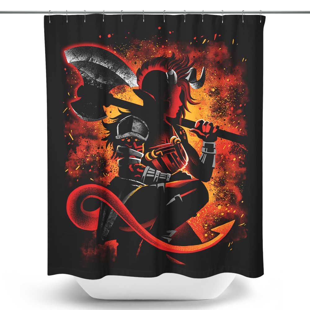 The Tiefling Warrior - Shower Curtain