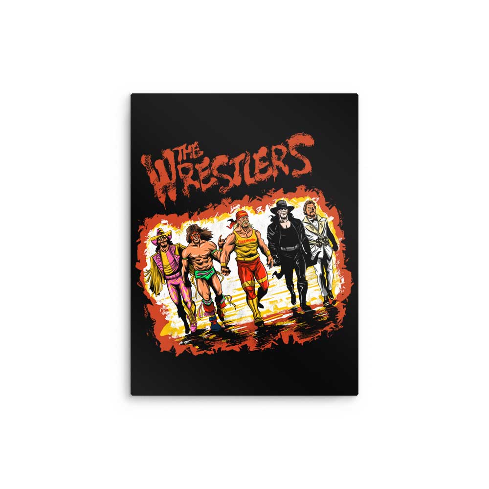 The Wrestlers - Metal Print