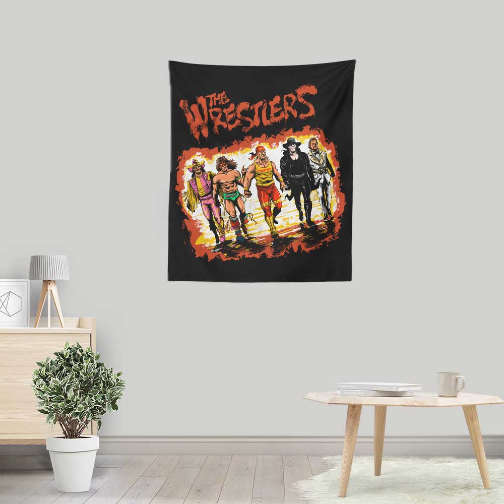 The Wrestlers - Wall Tapestry