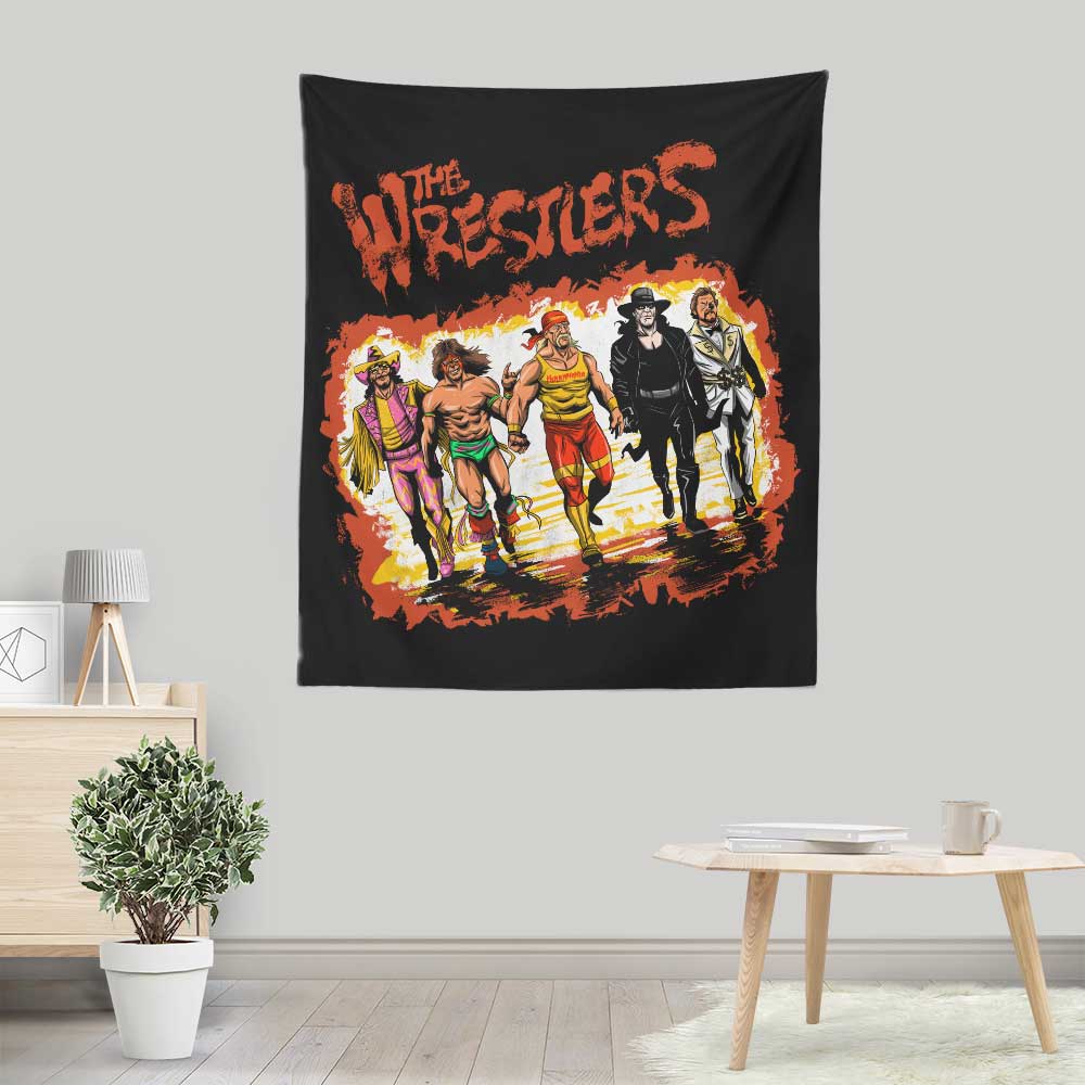 The Wrestlers - Wall Tapestry