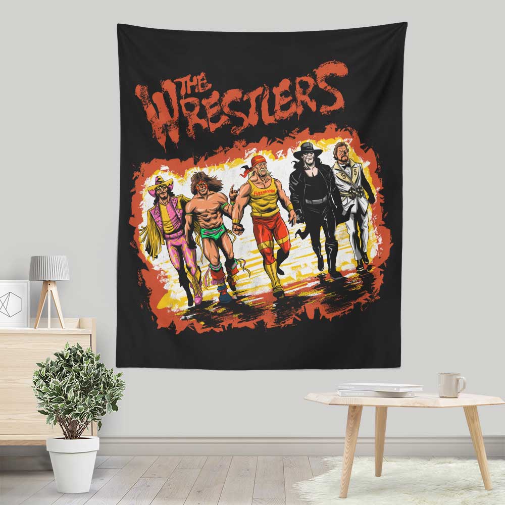 The Wrestlers - Wall Tapestry