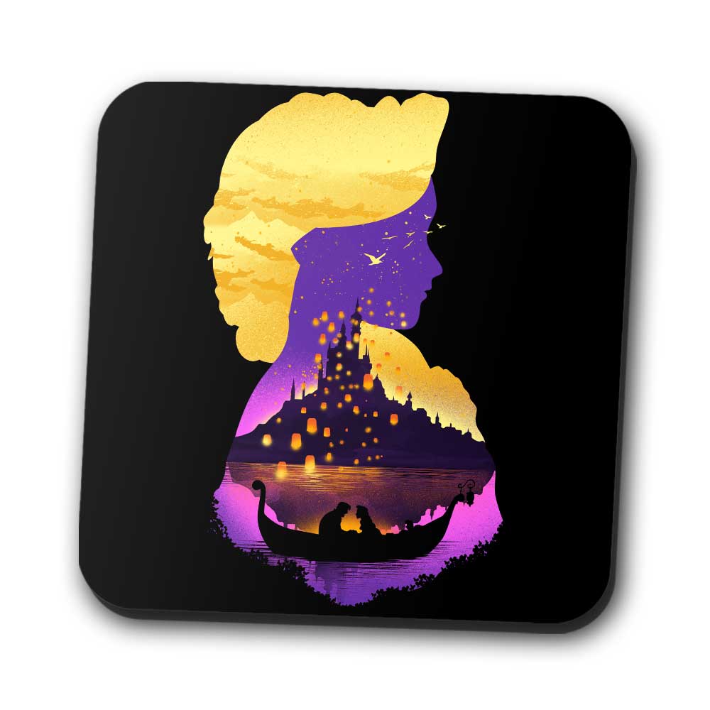 Tower Princess Silhouette - Coasters