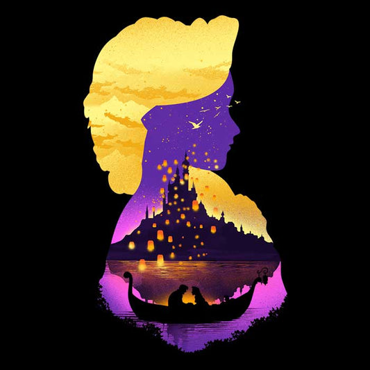 Tower Princess Silhouette - Ornament