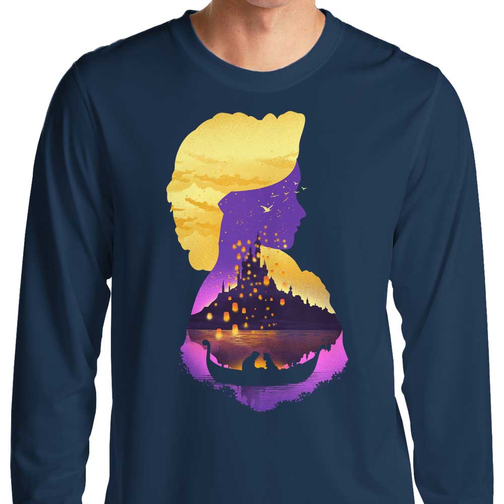 Tower Princess Silhouette - Long Sleeve T-Shirt