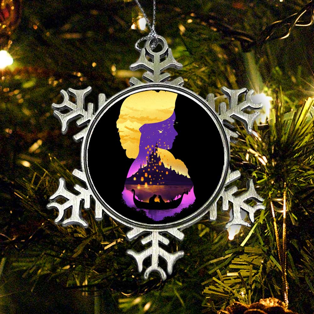 Tower Princess Silhouette - Ornament