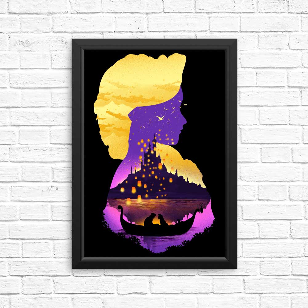 Tower Princess Silhouette - Posters & Prints