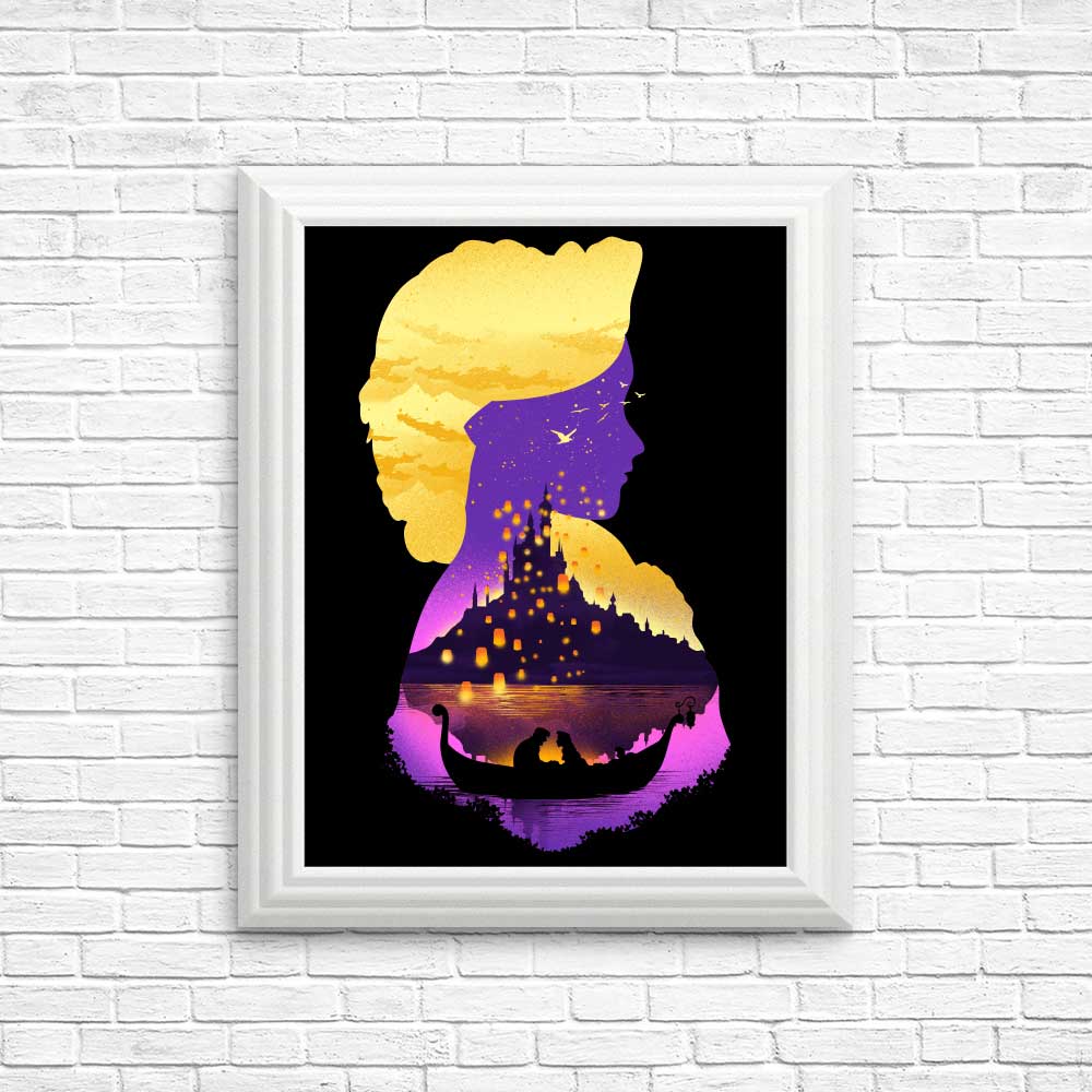 Tower Princess Silhouette - Posters & Prints