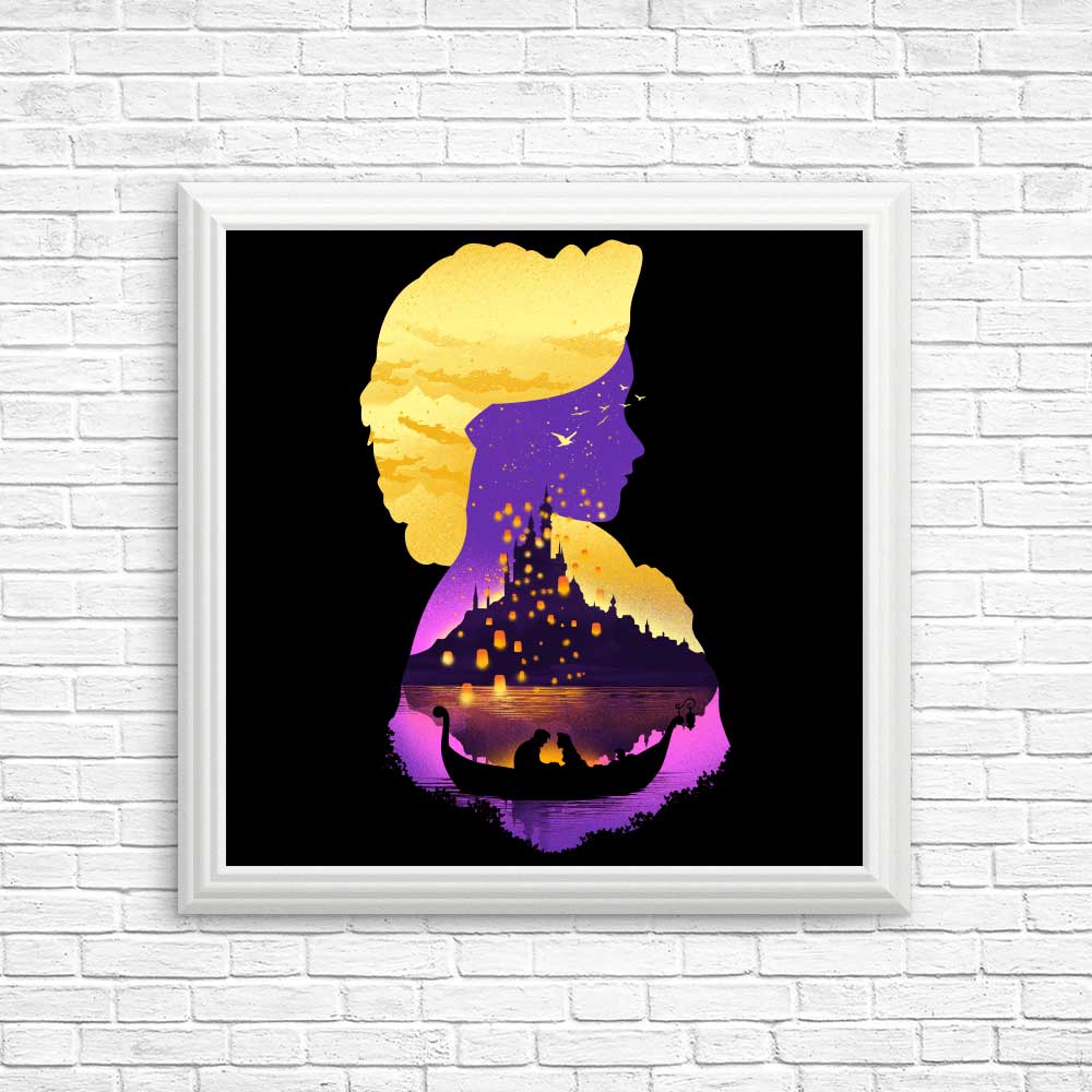 Tower Princess Silhouette - Posters & Prints