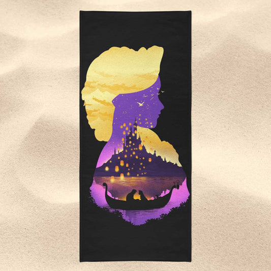 Tower Princess Silhouette - Towel