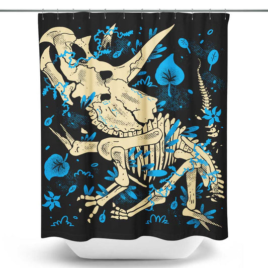 Triceratops Fossils - Shower Curtain