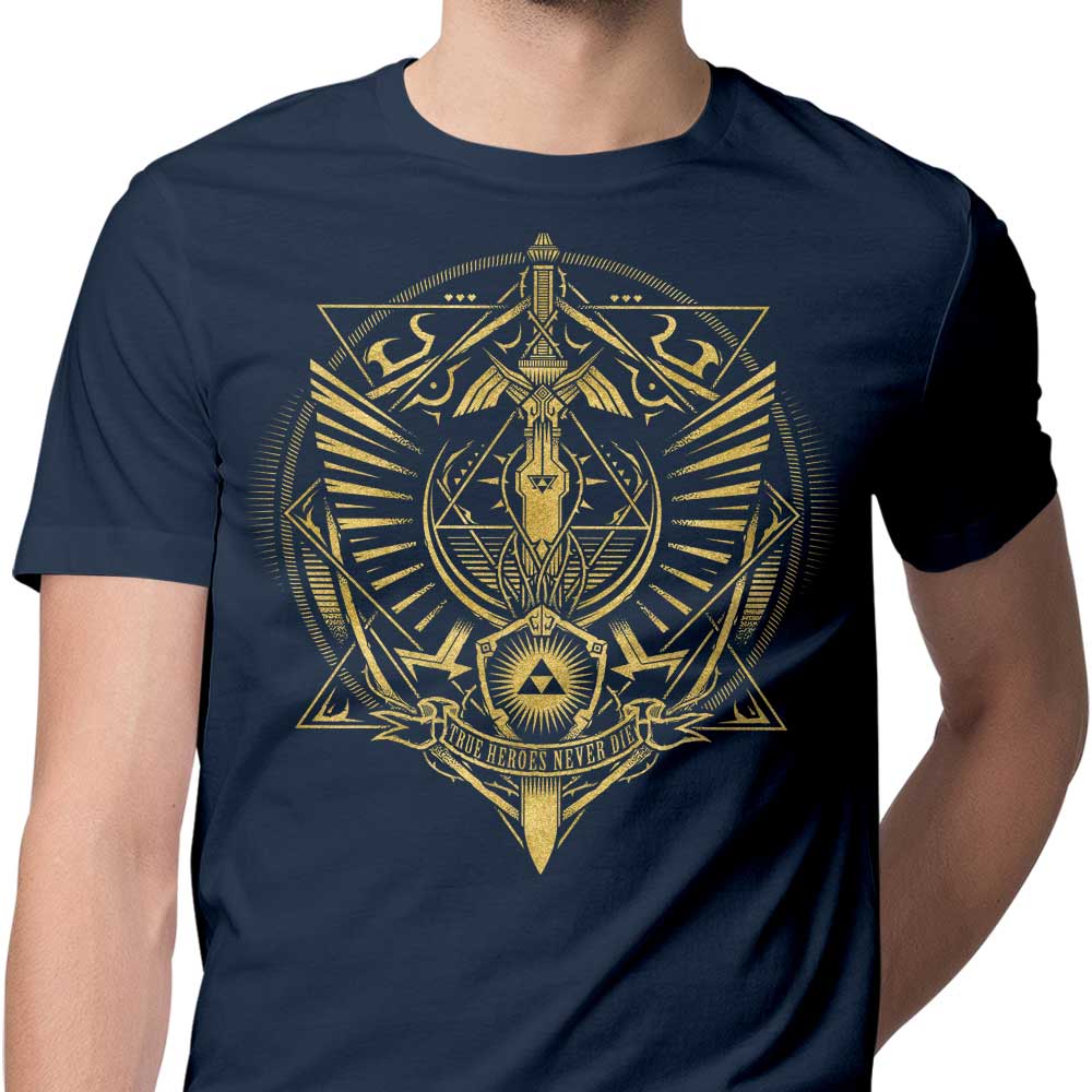 True Heroes Never Die (Gold) - Men's Apparel