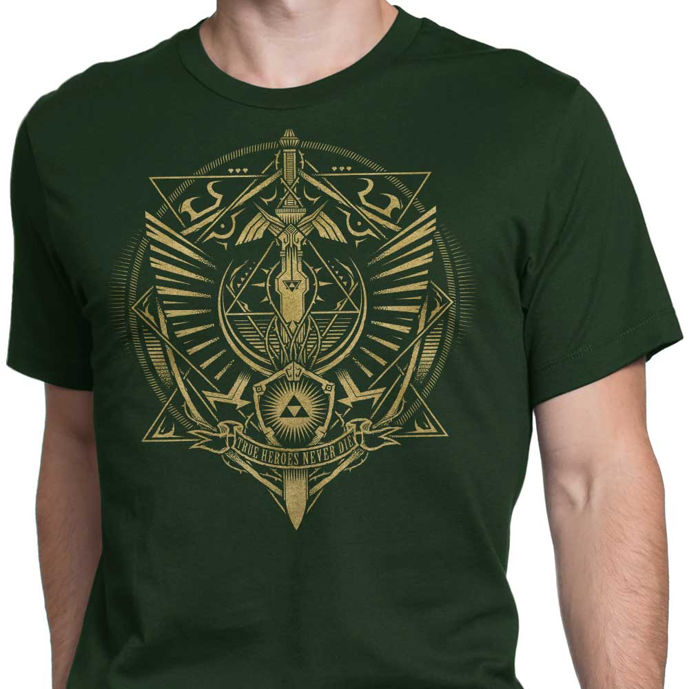 True Heroes Never Die (Gold) - Men's Apparel