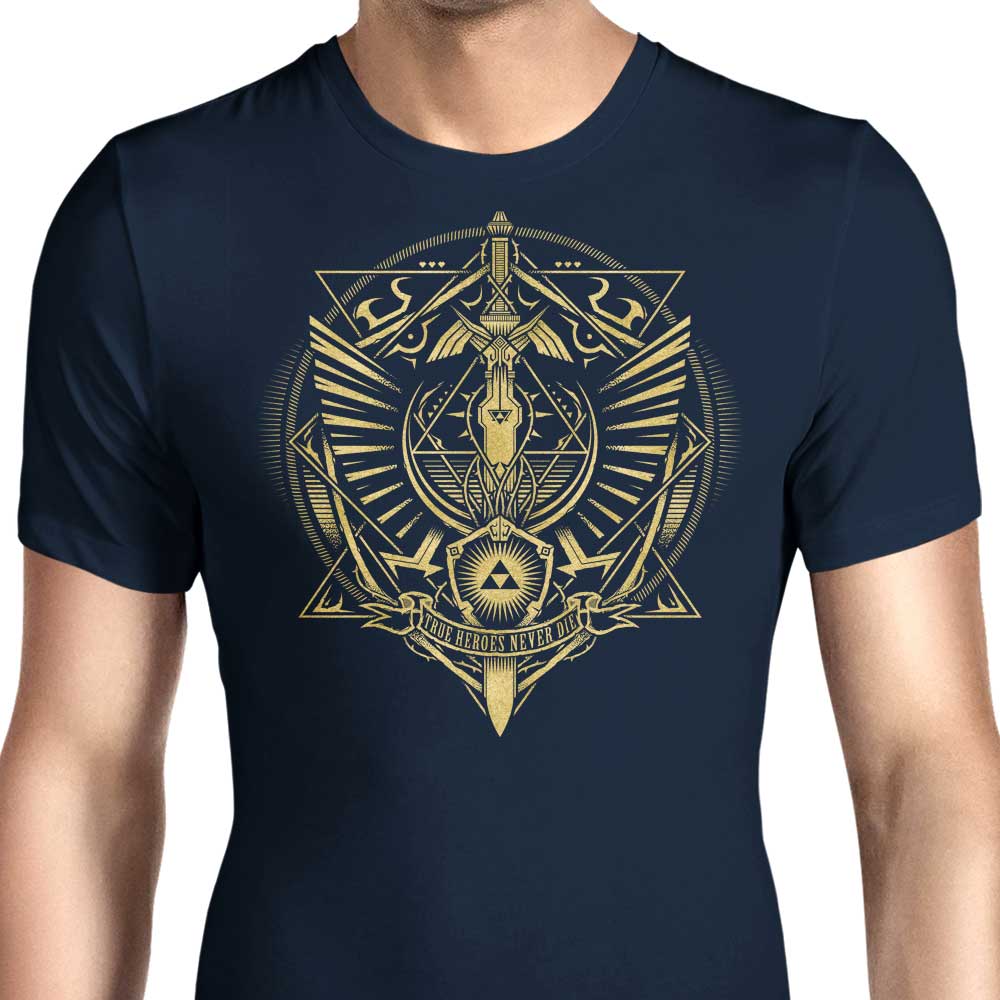 True Heroes Never Die (Gold) - Men's Apparel