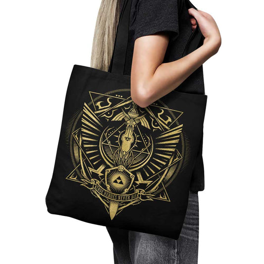 True Heroes Never Die (Gold) - Tote Bag