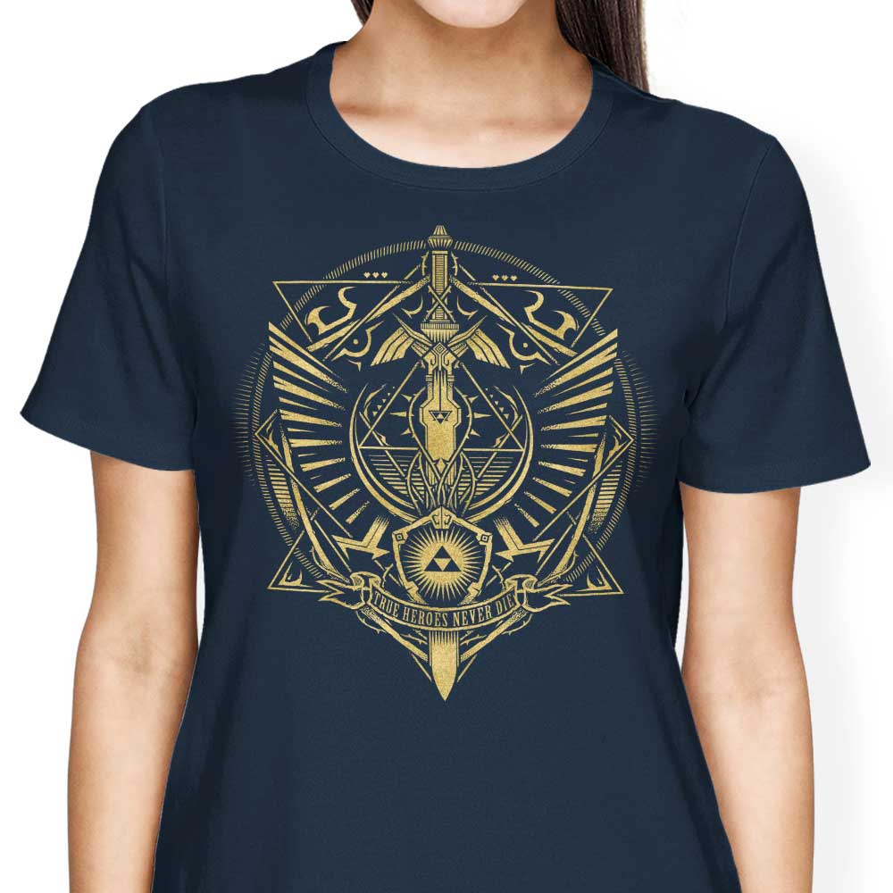 True Heroes Never Die (Gold) - Women's Apparel