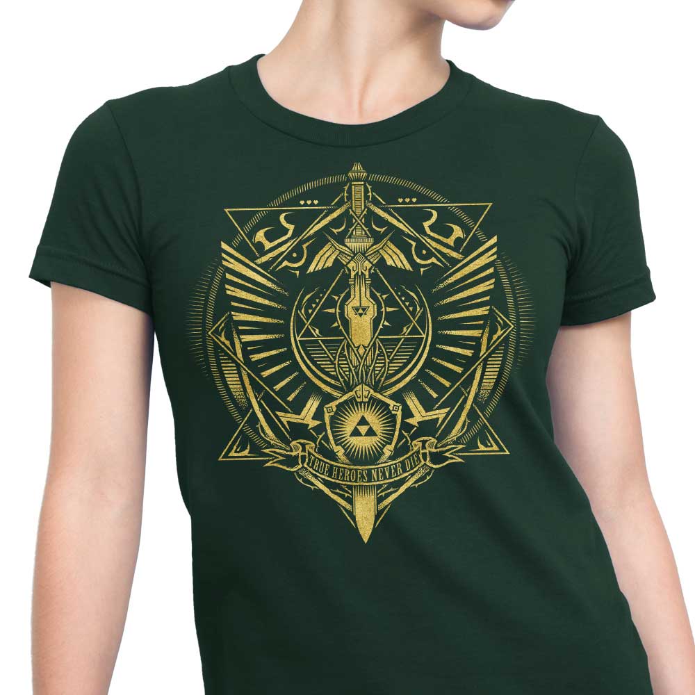 True Heroes Never Die (Gold) - Women's Apparel