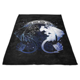 Two Dragons - Fleece Blanket