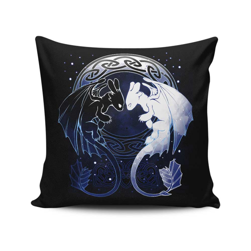 Two Dragons - Throw Pillow