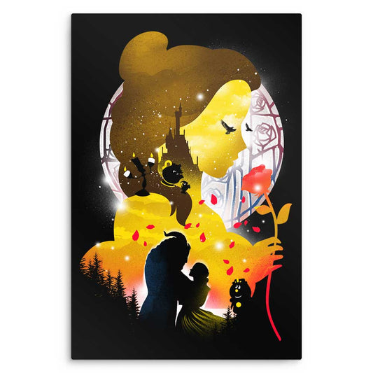 Village Princess Silhouette - Metal Print