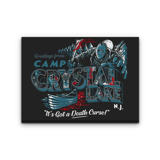 Visit Crystal Lake - Canvas Print