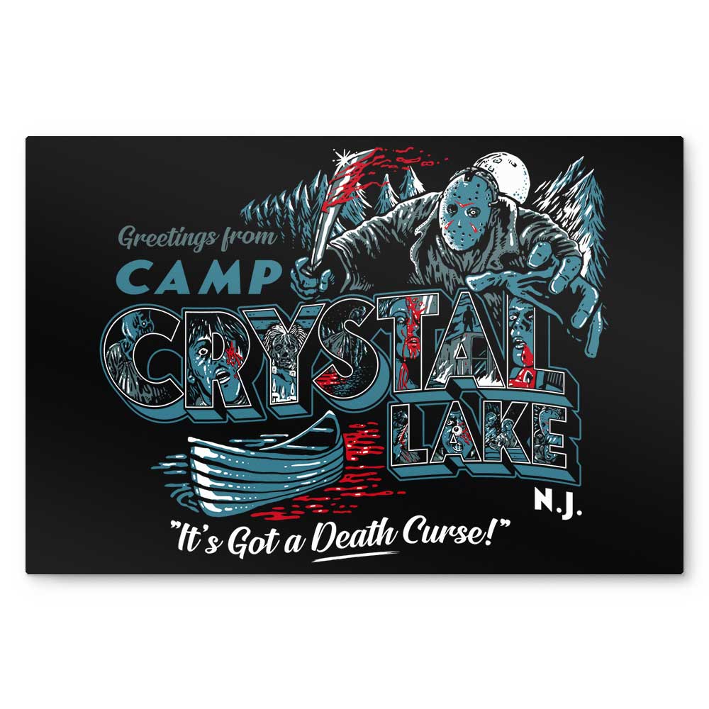 Visit Crystal Lake - Metal Print