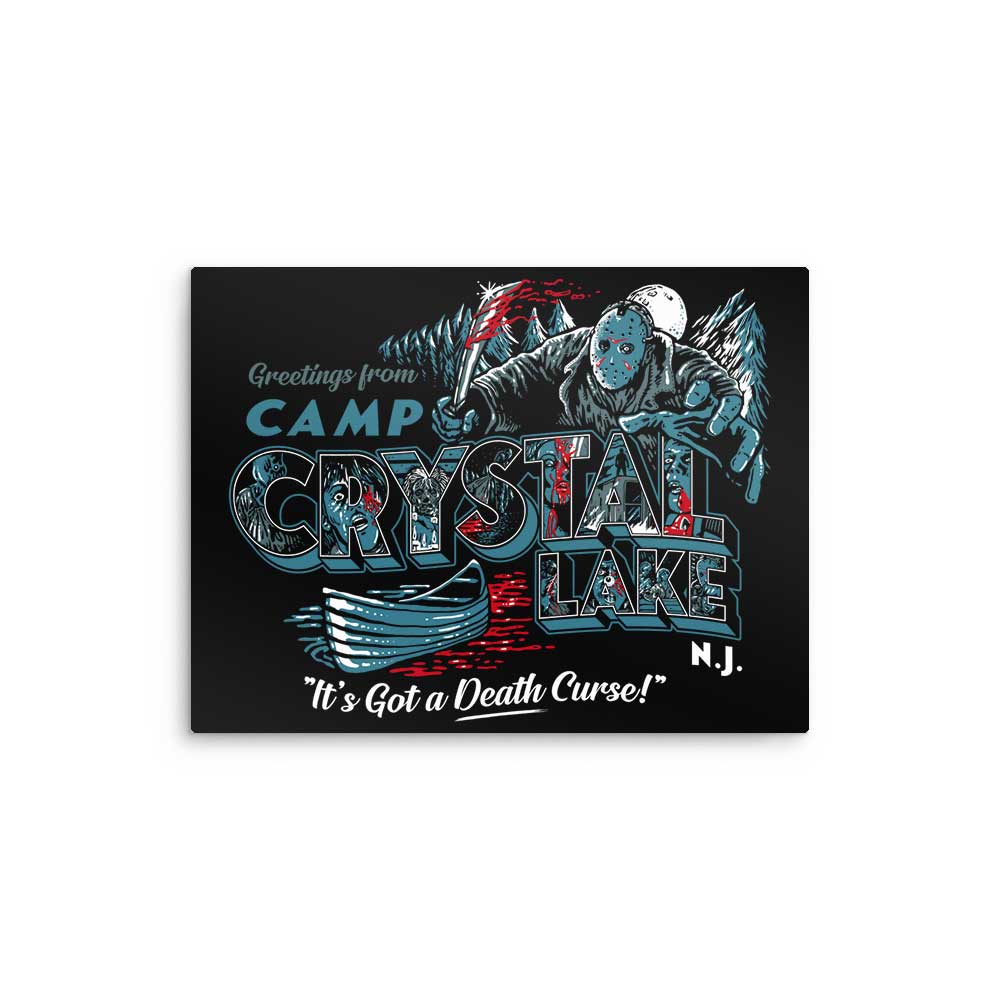 Visit Crystal Lake - Metal Print