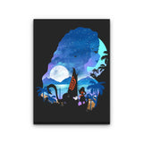 Wandering Princess Silhouette - Canvas Print