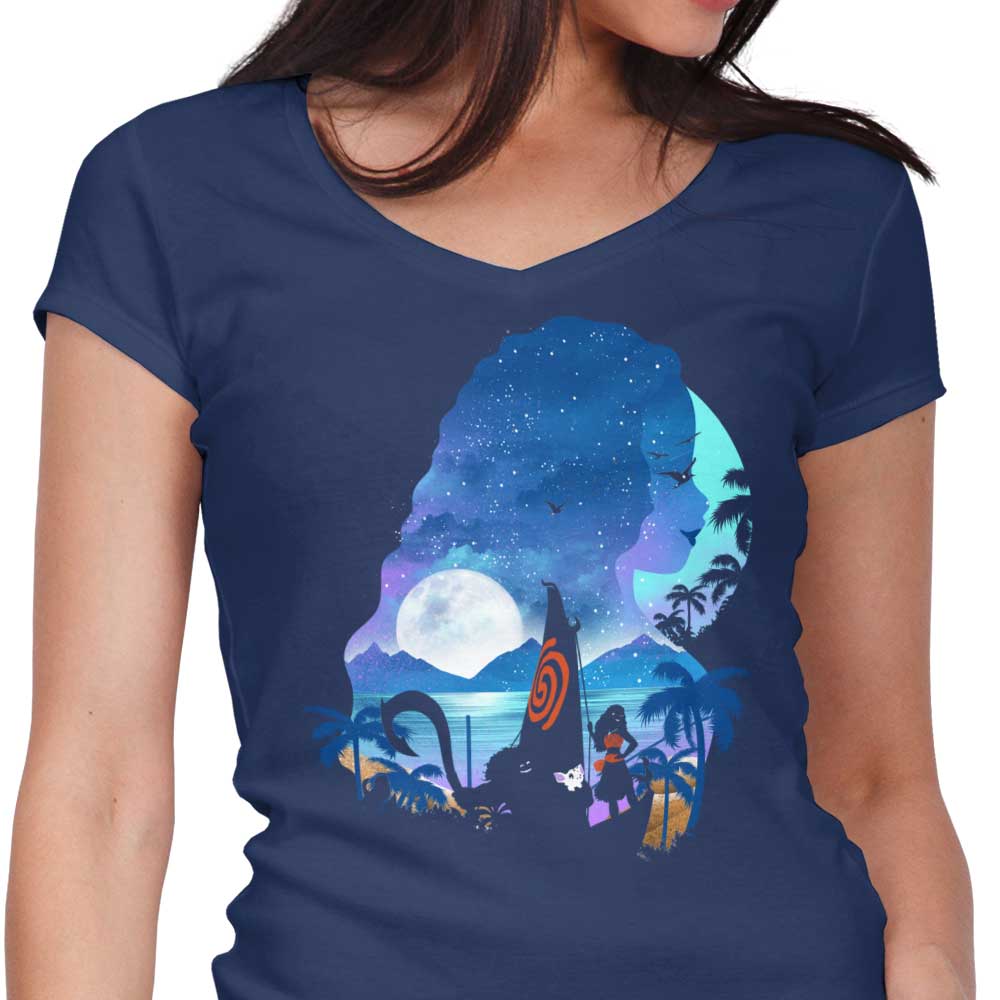 Wandering Princess Silhouette - Women's V-Neck