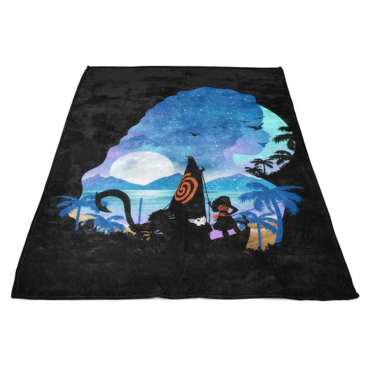 Wandering Princess Silhouette - Fleece Blanket