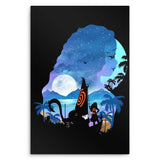 Wandering Princess Silhouette - Metal Print