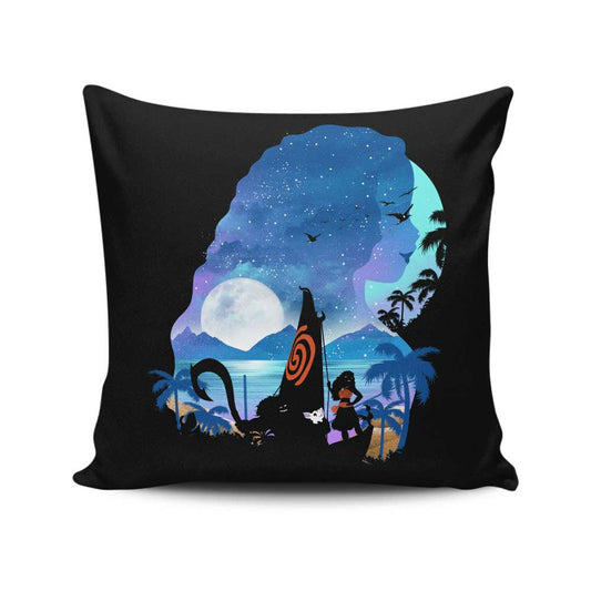 Wandering Princess Silhouette - Throw Pillow