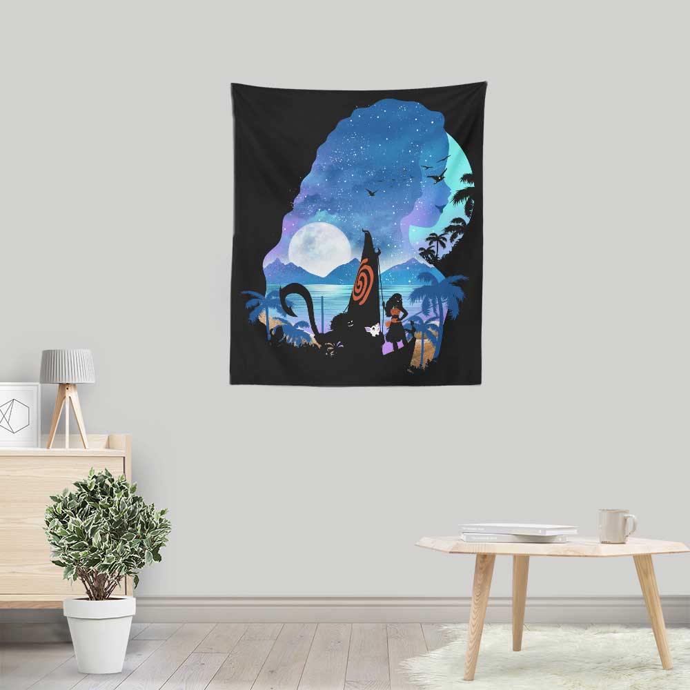 Wandering Princess Silhouette - Wall Tapestry