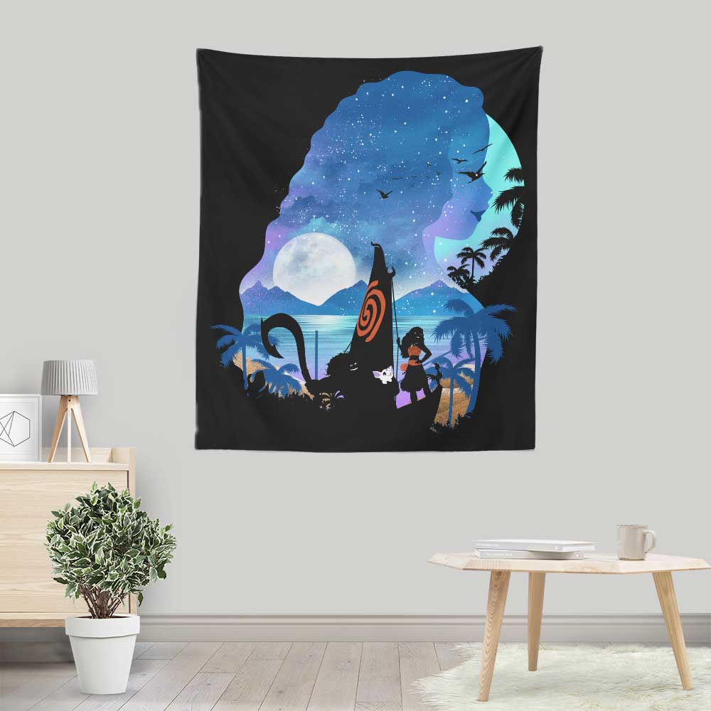 Wandering Princess Silhouette - Wall Tapestry