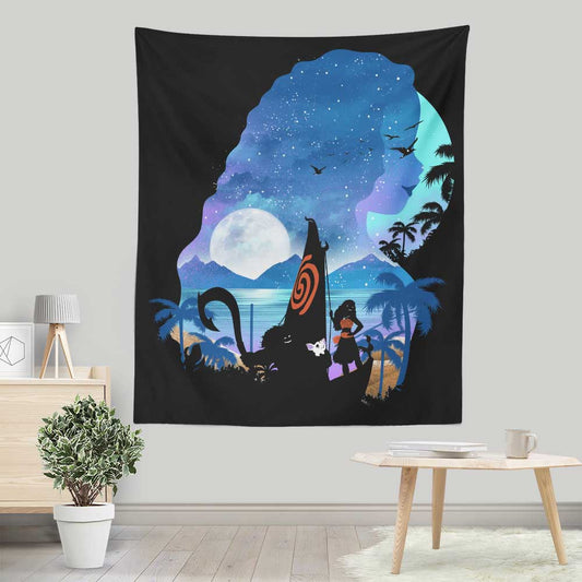 Wandering Princess Silhouette - Wall Tapestry