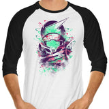 Watercolor Bounty Hunter - 3/4 Sleeve Raglan T-Shirt