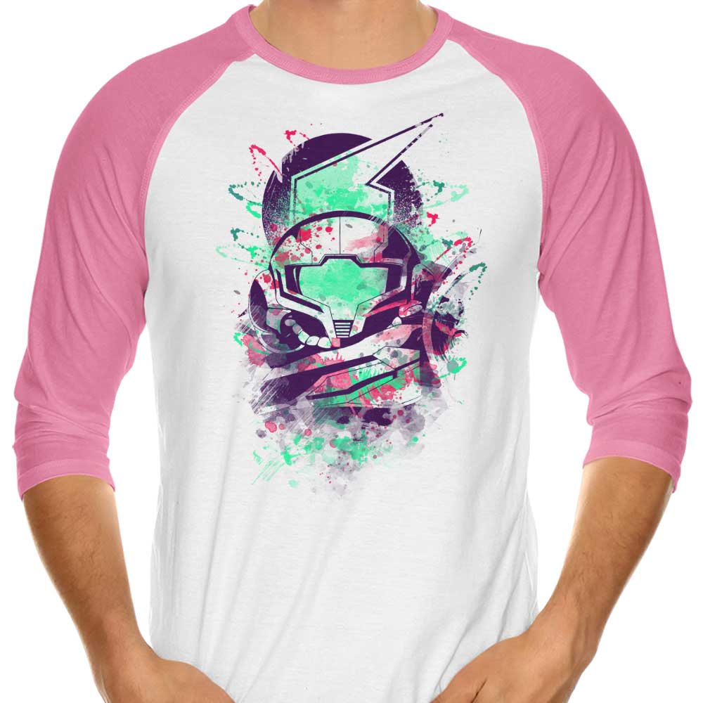 Watercolor Bounty Hunter - 3/4 Sleeve Raglan T-Shirt